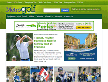 Tablet Screenshot of metrogolfmag.com
